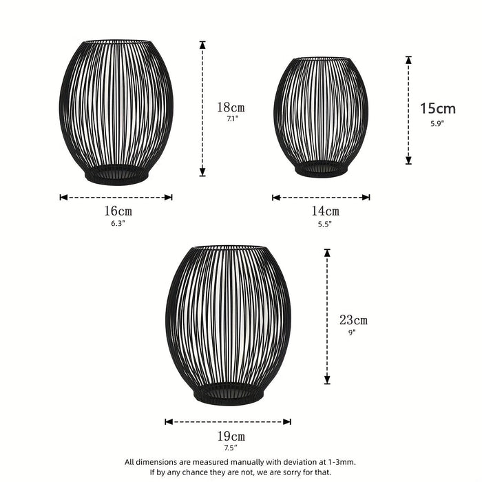 LunaGlow Kaarshouders Set – Stijlvolle, Sfeervolle Verlichting