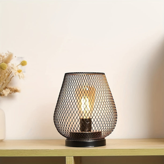 RusticMesh Tafellampen Set – Industriële Stijl en Sfeervolle Verlichting