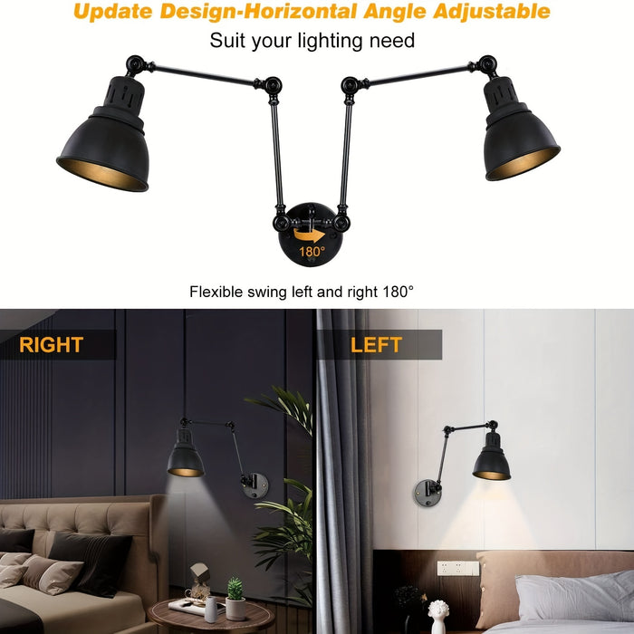 Industriële Retro Wandlamp - Voor Sfeervolle Verlichting en Stijl