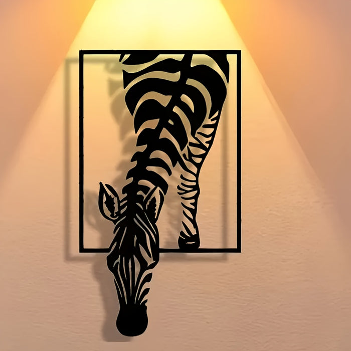 Zebra Silhouet Wanddecoratie - Stijlvolle Elegantie voor Je Ruimte