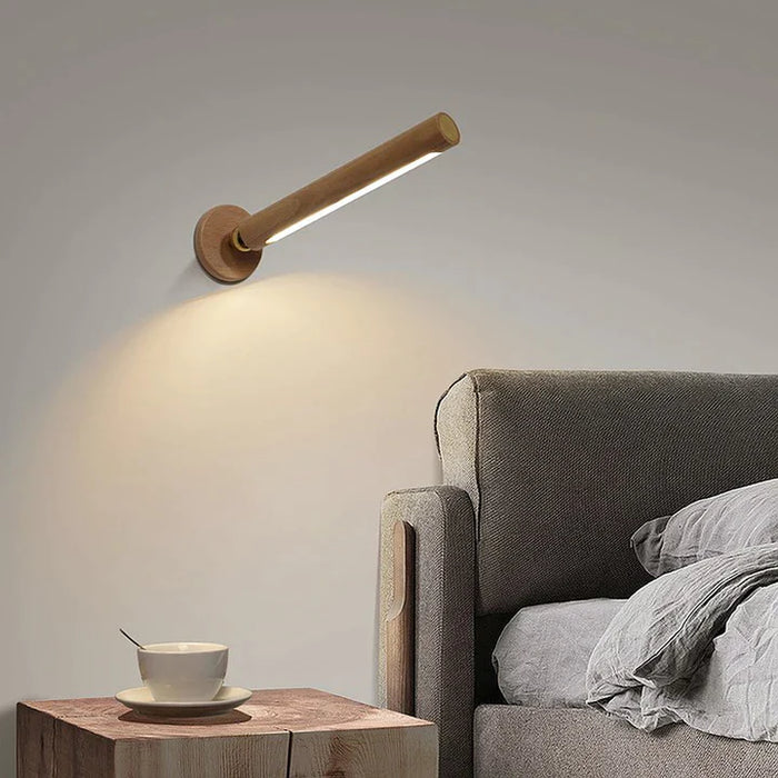 Aura Houten Wandlamp - Voor Sfeervolle Flexibele Verlichting