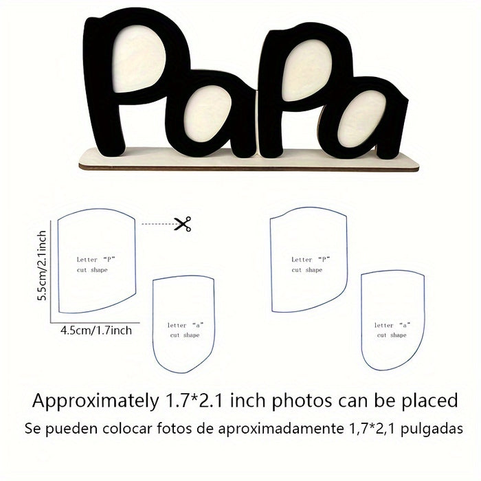 Vaderdagcadeau Papa fotokader – Voor dierbare herinneringen