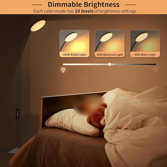 Flexibele LED Vloerlamp - Perfect voor Lezen en Ontspanning