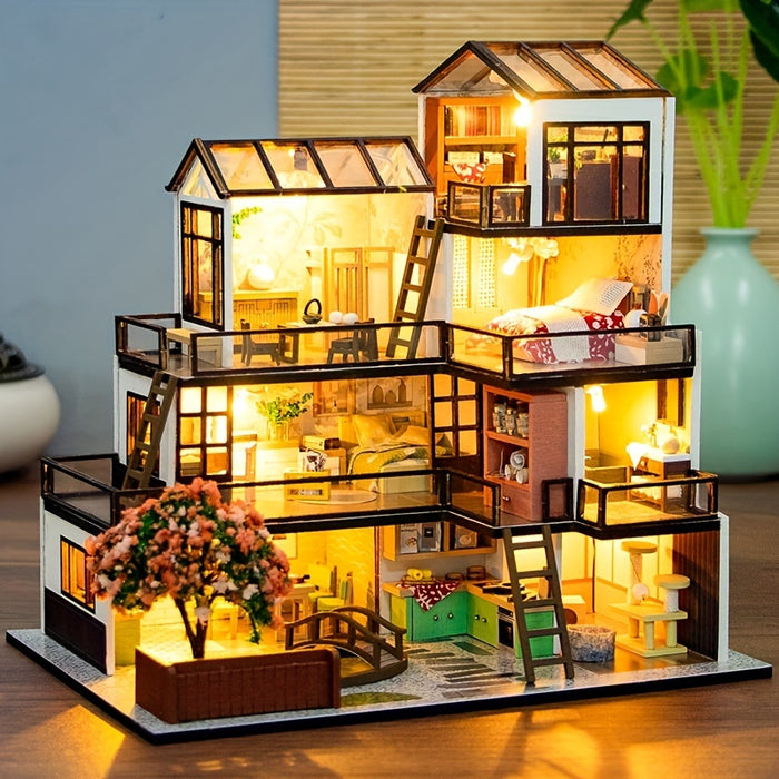 Lichtnest Miniatuur Huis - Creatief Bouwplezier voor Elke Hobbyist