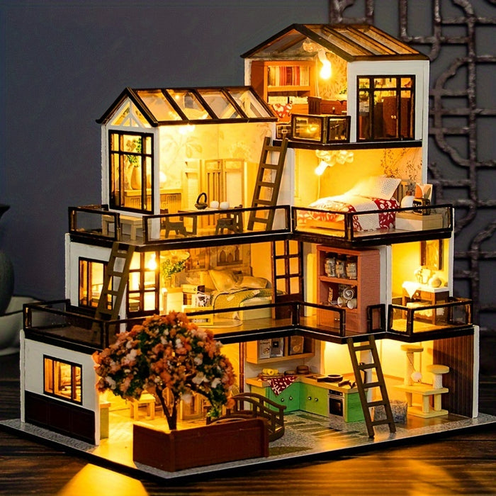 Lichtnest Miniatuur Huis - Creatief Bouwplezier voor Elke Hobbyist