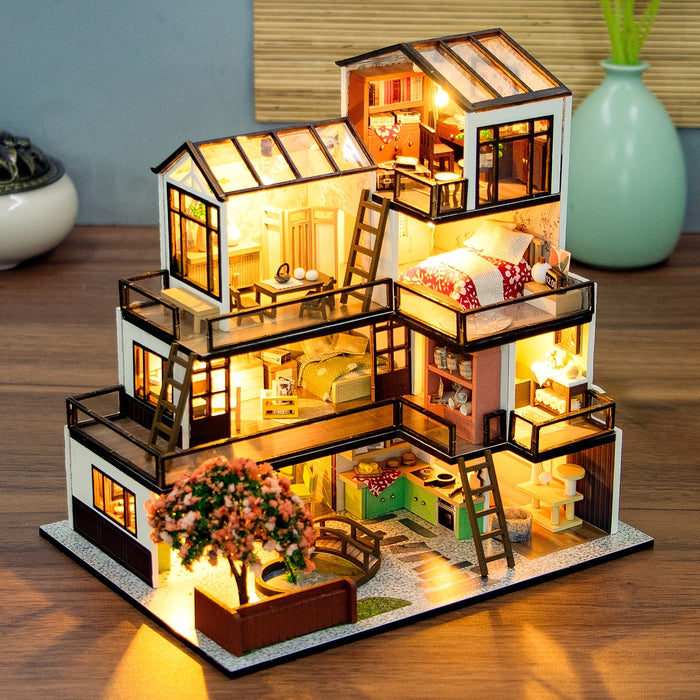 Lichtnest Miniatuur Huis - Creatief Bouwplezier voor Elke Hobbyist