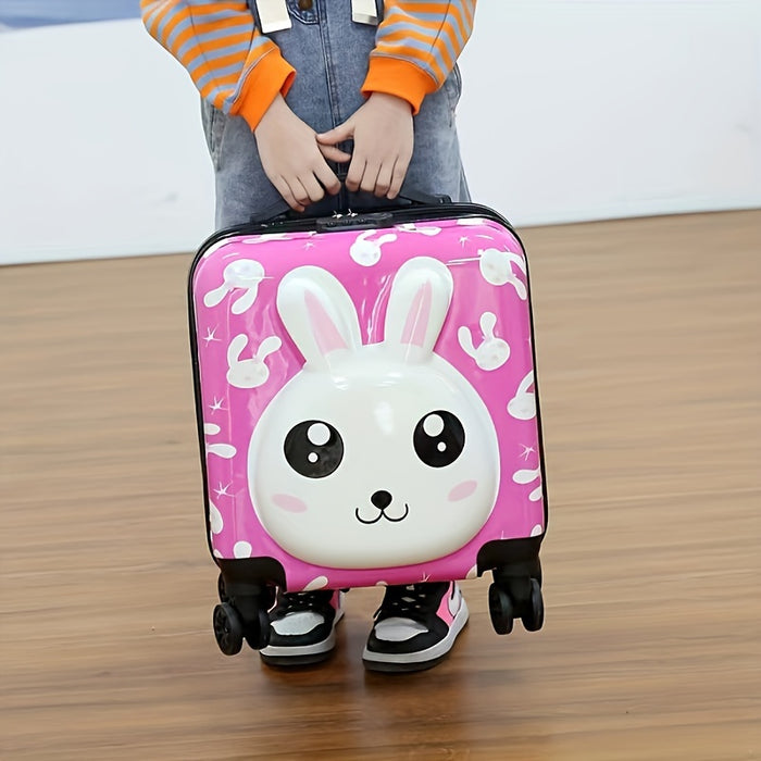 Leuke Kinderkoffer met Eend-ontwerp – Ideaal voor Kinderen, 16.5 Inch met Geruisloze Wielen