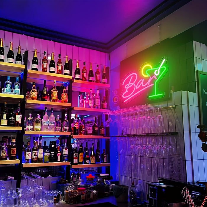 Dimbare LED Neon Bar Sign – USB Aangedreven met Dimmer